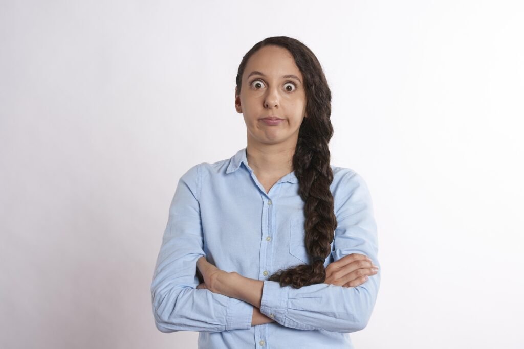 Woman experiencing irritability and mood changes
